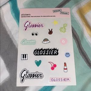 glossier sticker sheet